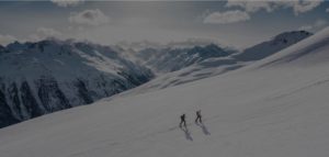 two skier on mountain